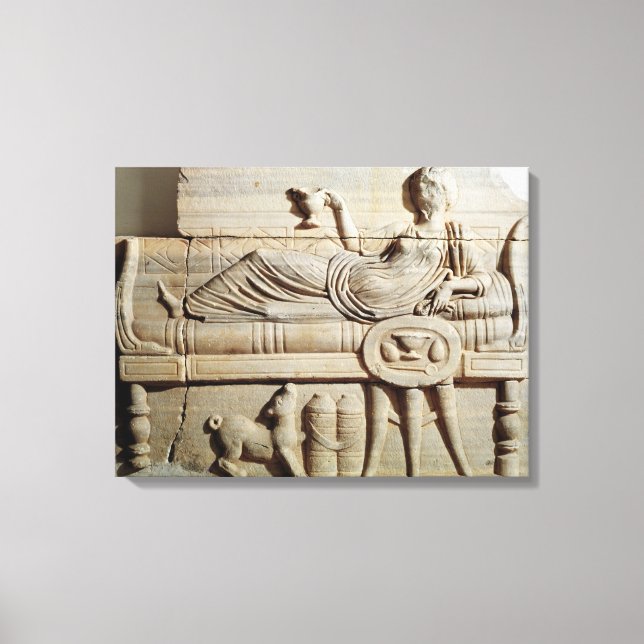 Toile Détail d'un sarcophage (Recto)