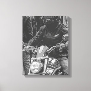 Toile Détails de motard Motocyclette Moto Motocycliste C