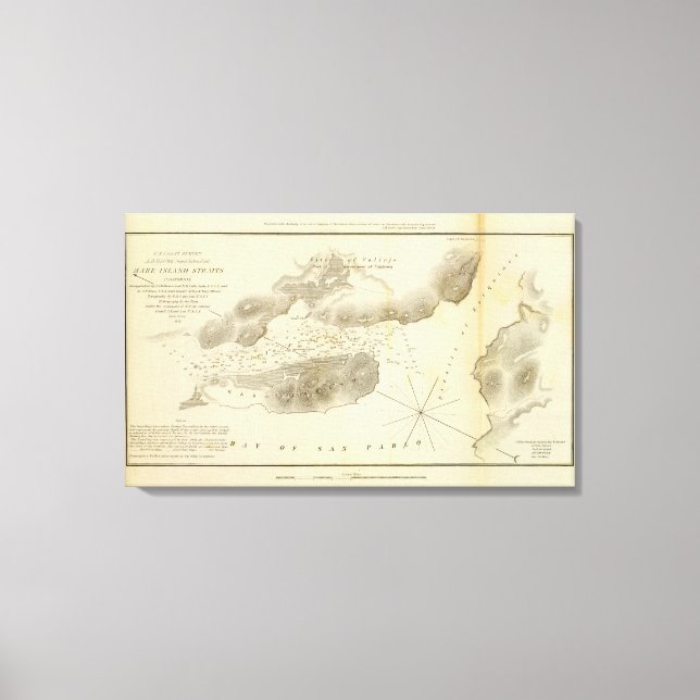 Toile Détroit de Mare Island, Californie (Recto)