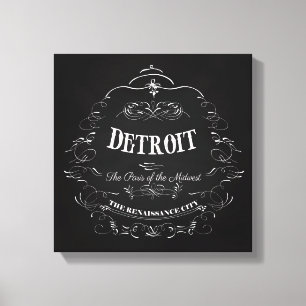 Toile Detroit Michigan - Paris du Midwest