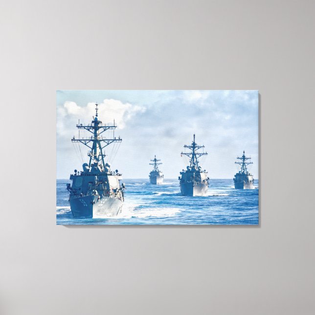 Toile DÉTROYEUR DE MISSILES GUIDÉS - DDG-59 24x36 (Recto)