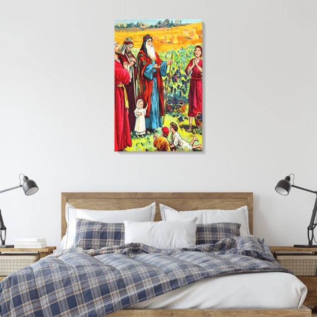 Toile Deutéronome 8:6-10 Bénédiction de Dieu pour tout c (Insitu(Chambre))