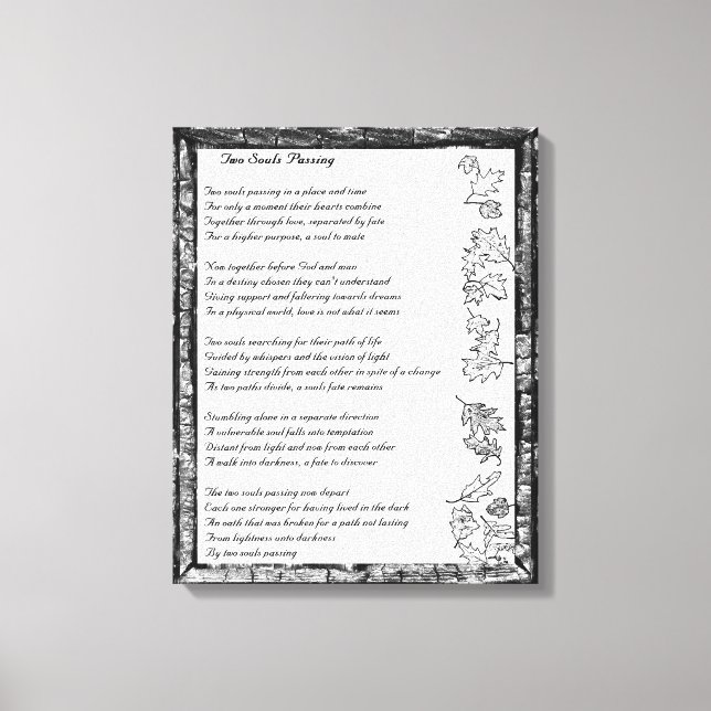 Toile Deux Âmes qui traversent (Recto)