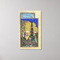 Deux amoureux dans un verger en fleurs