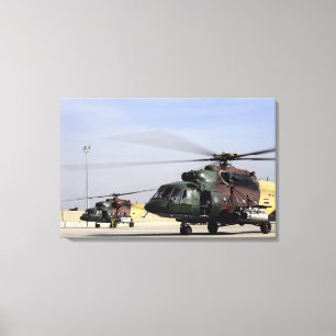 Toile Deux hélicoptères irakiens de la hanche Mi-17