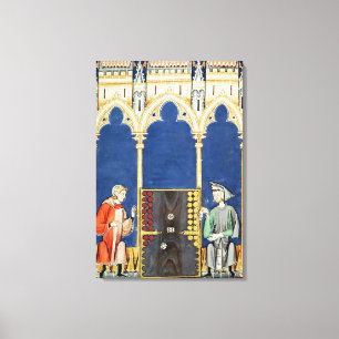 Toile Deux joueurs de backgammon