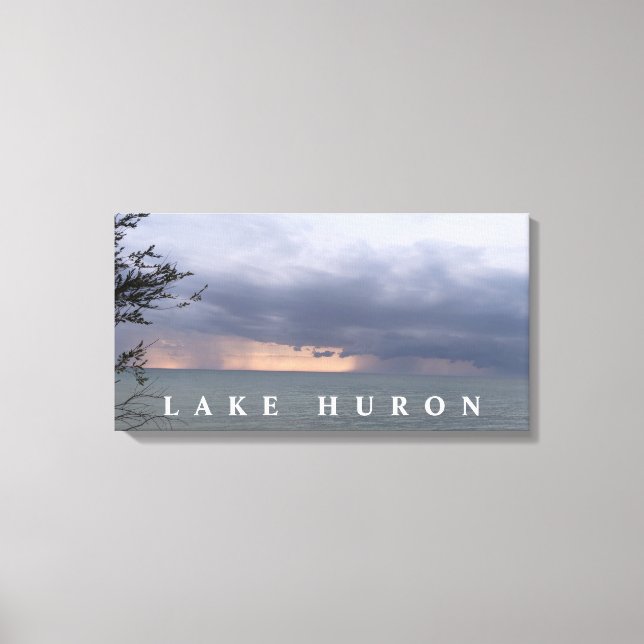 Toile Deux orages sur Huron (Recto)