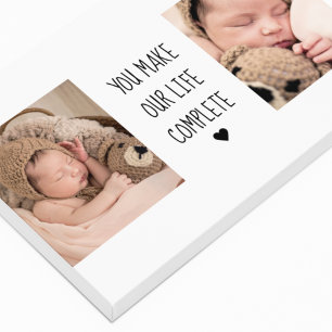 Toile Deux photos modernes   Vous Rendez Notre Vie Compl