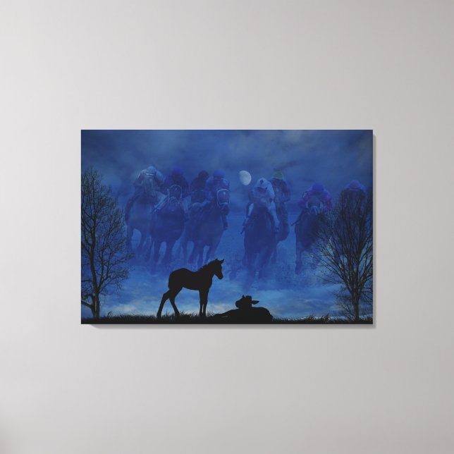 Toile Deux Pieds De Hippocampe À Thoroughbred Canvas Imp (Recto)