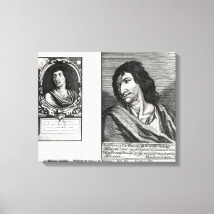 Toile Deux portraits de Savinien Cyrano de Bergerac