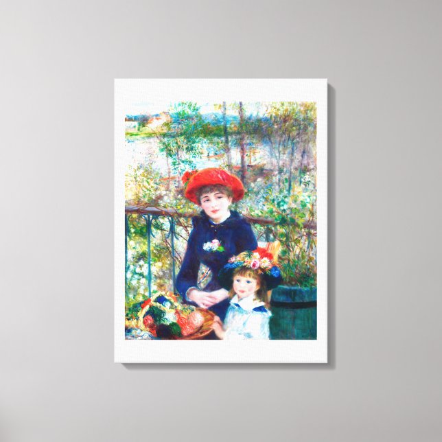 Toile Deux Soeurs (En Terrasse) (1881) (Recto)