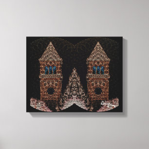 Toile Deux tours par Rofey