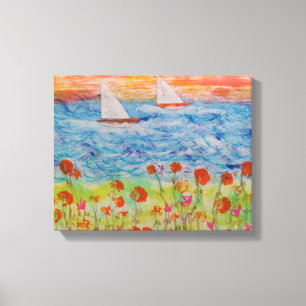 Toile Deux voiliers Big Sun Strett Canvas Imprimer