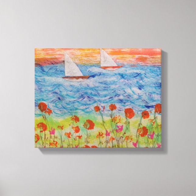 Toile Deux voiliers Big Sun Strett Canvas Imprimer (Recto)