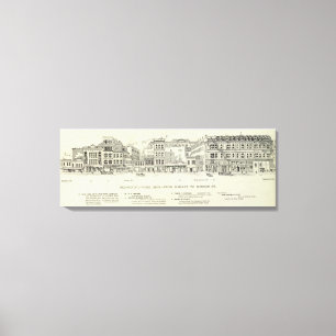 Toile Deuxième marché du côté ouest et mission