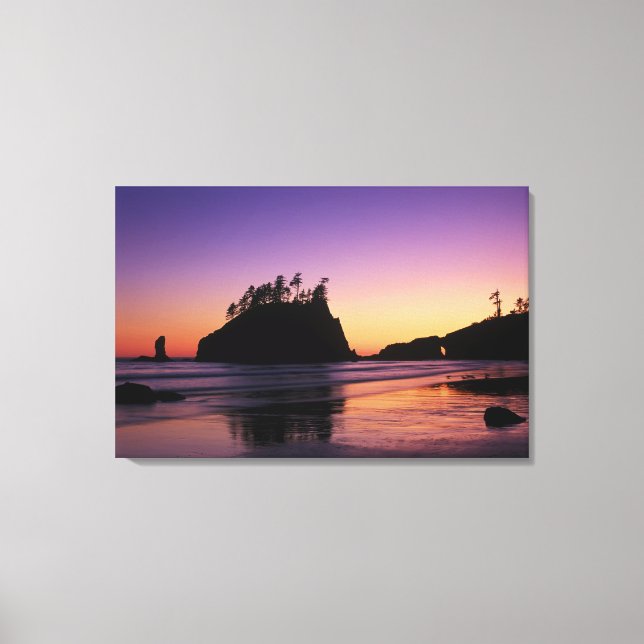Toile Deuxième plage au crépuscule, Parc national Olympi (Recto)