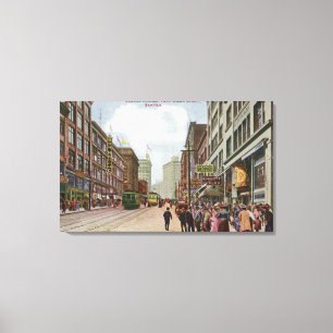 Toile Deuxième vue d'avenue de rue des syndicats