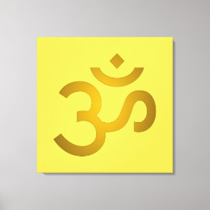 Toile Devanagari om - Canari
