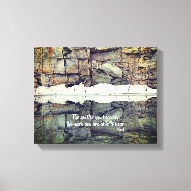 Toile Devenez Un Citation Inspirationnelle De Rumi Tranq (Recto)