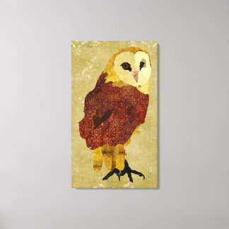 Toile d'hibou de rubis d'or