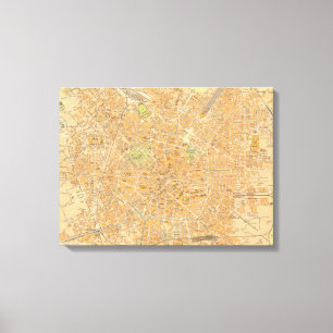 Toile Di Milan - carte de Pianta de Milan, Italie