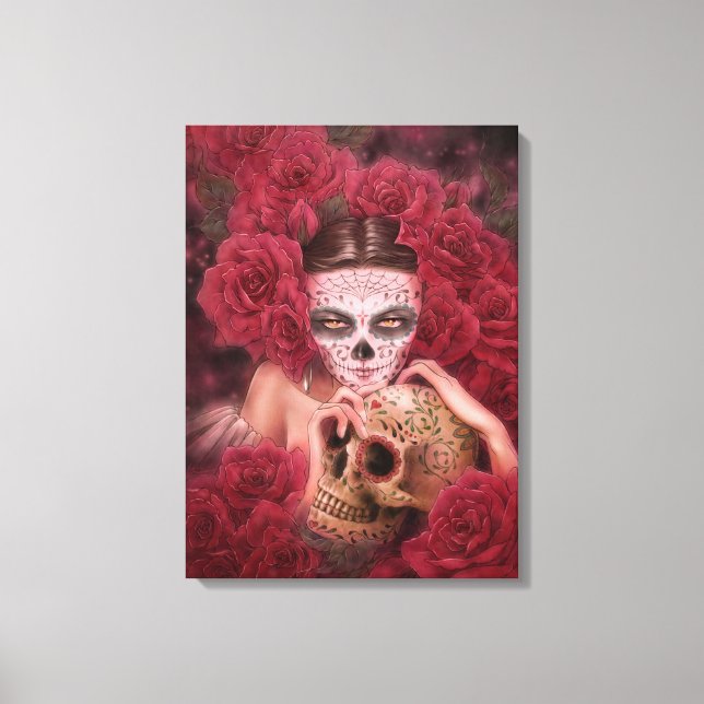Toile Dia de los Muertos Dark Art Canvas Imprimer (Recto)