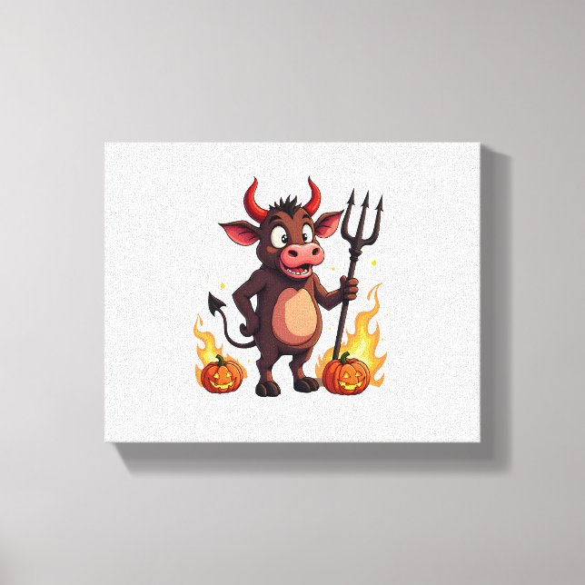 Toile Diable Vache mal (Recto)