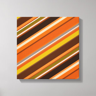 Toile Diagonale avec des couleurs "terre"