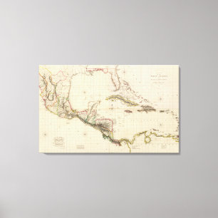 Toile Diagramme des Antilles et des dominions espagnols