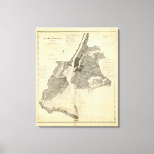 Toile Diagramme No. de côte baie et port de 20 New York