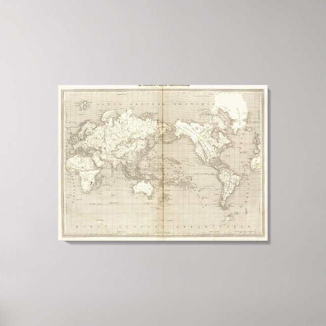 Toile Diagramme Planisphère du système solaire (Recto)