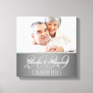 Toile Diamant 60e anniversaire Damask 12x12 Photo