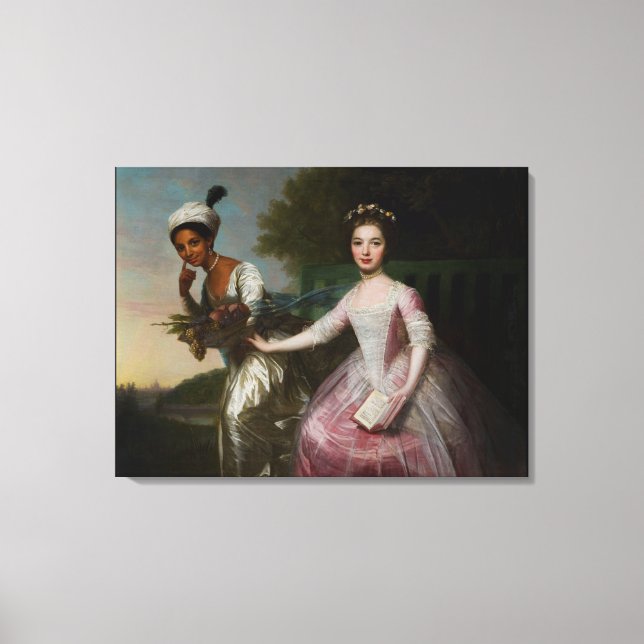 Toile Dido Elizabeth Belle et Lady Murray (Recto)