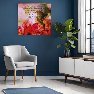 Toile Dieu A Un Plan Pour Vous Écriture Art Fini