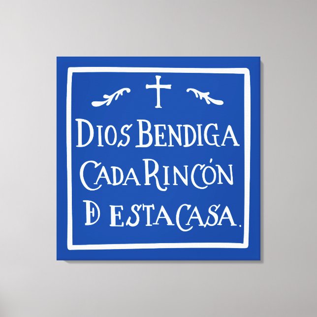 Toile Dieu bénisse chaque coin (Recto)