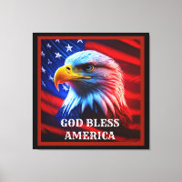 Dieu bénisse l'Amérique US Drapeau de l'aigle