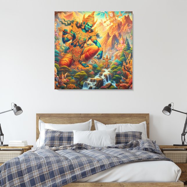 Toile Dieu dans la Vallée Céleste (Insitu(Chambre))