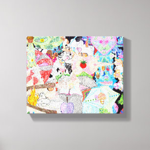 Toile Dieu est dans les détails Formes pastel