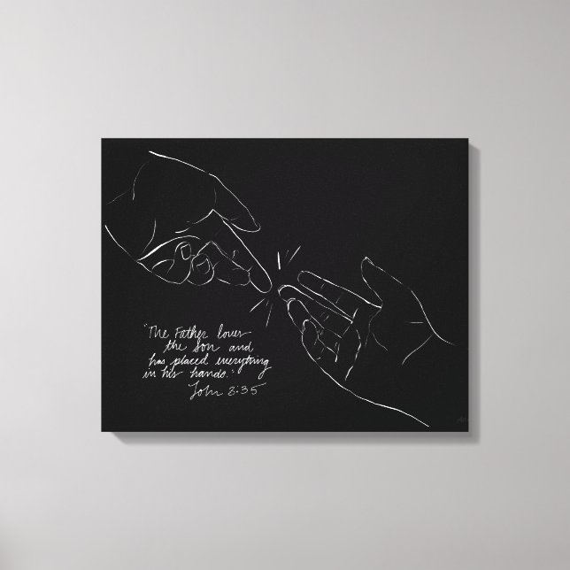 Toile Dieu fournit tous vos besoins (Recto)