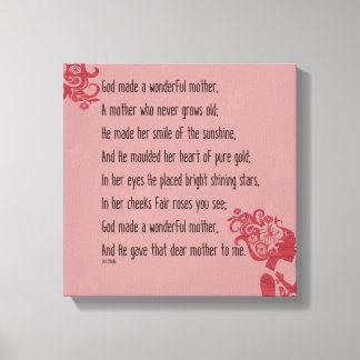 Toile Dieu m'a donné cette Mère