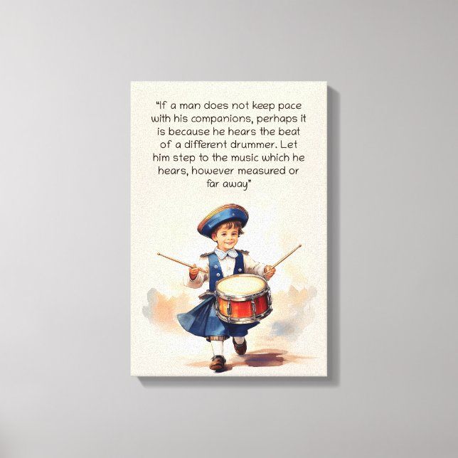 Toile Différents Drummer Art (Recto)