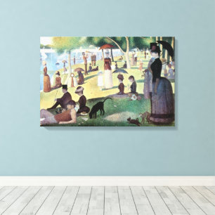 Toile Dimanche après-midi, Île de la Grande Jatte de Seu