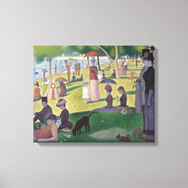 Toile Dimanche sur La Grande Jatte Seurat Peinture (Recto)