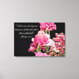 Toile d'impression Vers de Rose Fanée