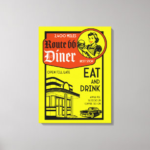 Toile Diner américain des années 1950