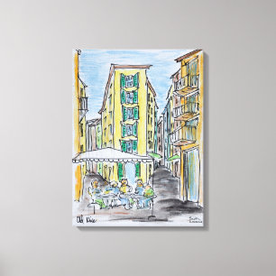 Toile Dîner en plein air dans le Vieux Nice   Nice, Fran