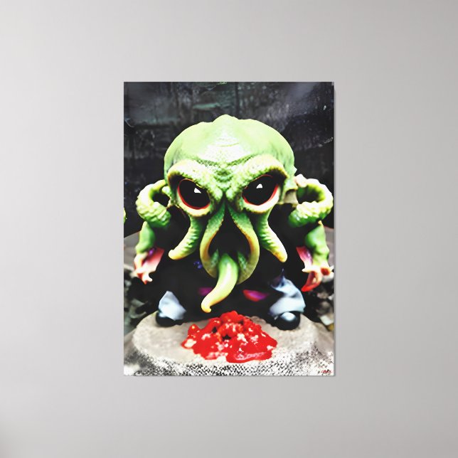Toile Dinner with Cthulhu (Recto)