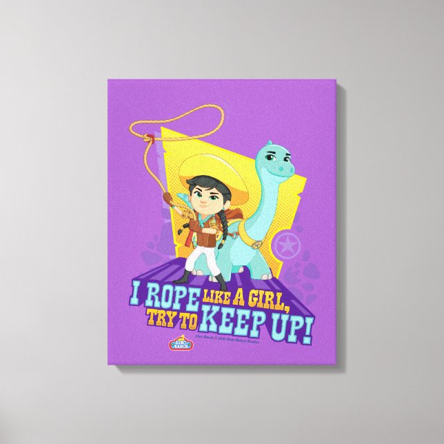 Toile Dino Ranch | Min et Clover (Recto)