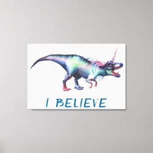 Toile Dinocorn Believe   Imaginaire Roar Unisaur coloré
