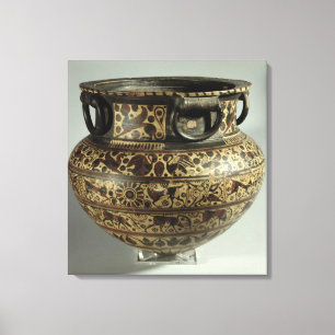 Toile Dinos Orientalizing grecs est, chèvre sauvage